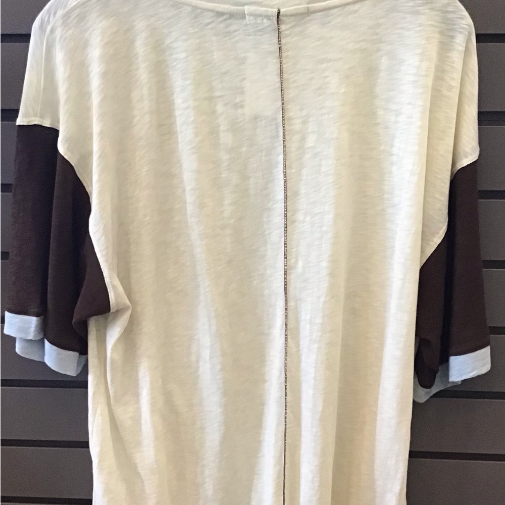 Stateside Cream Tee with Brown 'Ski Camp' Graphic - Picture 2 of 2